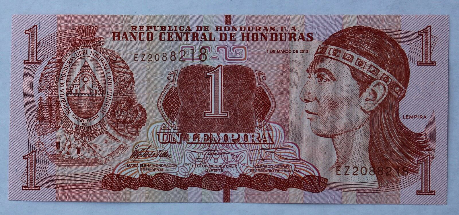  1 DE MARZO DE 2012 Sig 31: Mondragón/Mendez/Cerrato Printer: OBERTHUR fiduciaire Prefix EM - EZ Intro: 13 11 2013 