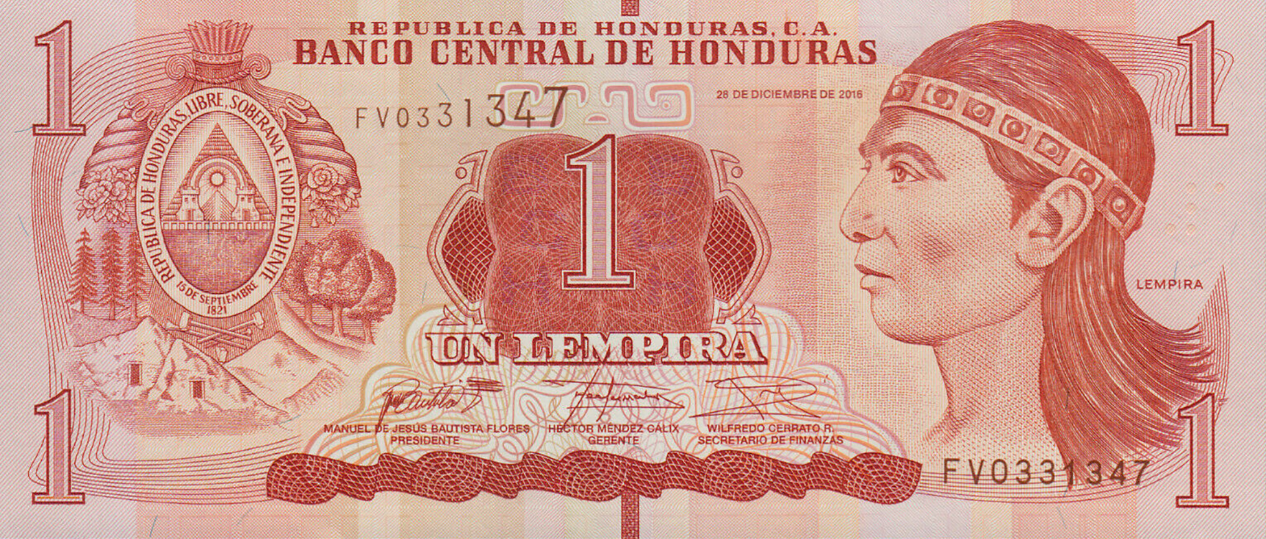  28 DE DICIEMBRE DE 2016 Sig 33: Bautista/Méndez/Cerrato Printer: PWPW S A Prefix FU, FV 