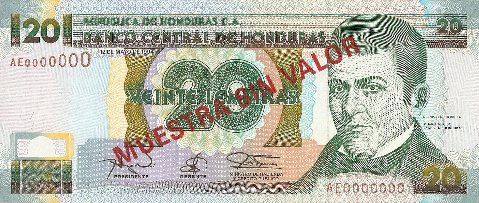  Diagonal red MUESTRA SIN VALOR ovpt front/back; all-zero s/n 