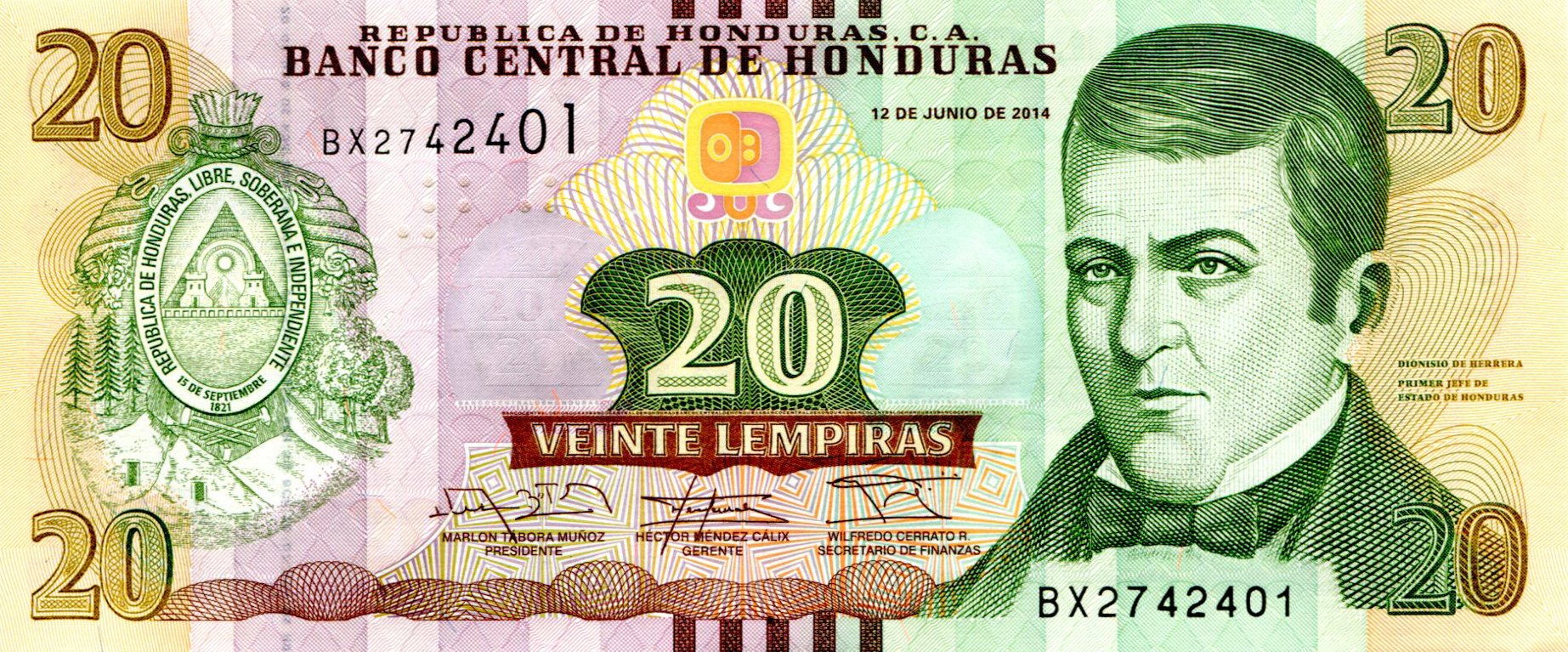  12 DE JUNIO DE 2014 Sig 32: Tábora/Méndez/Cerrato Printer: PWPW S A Prefix BX 