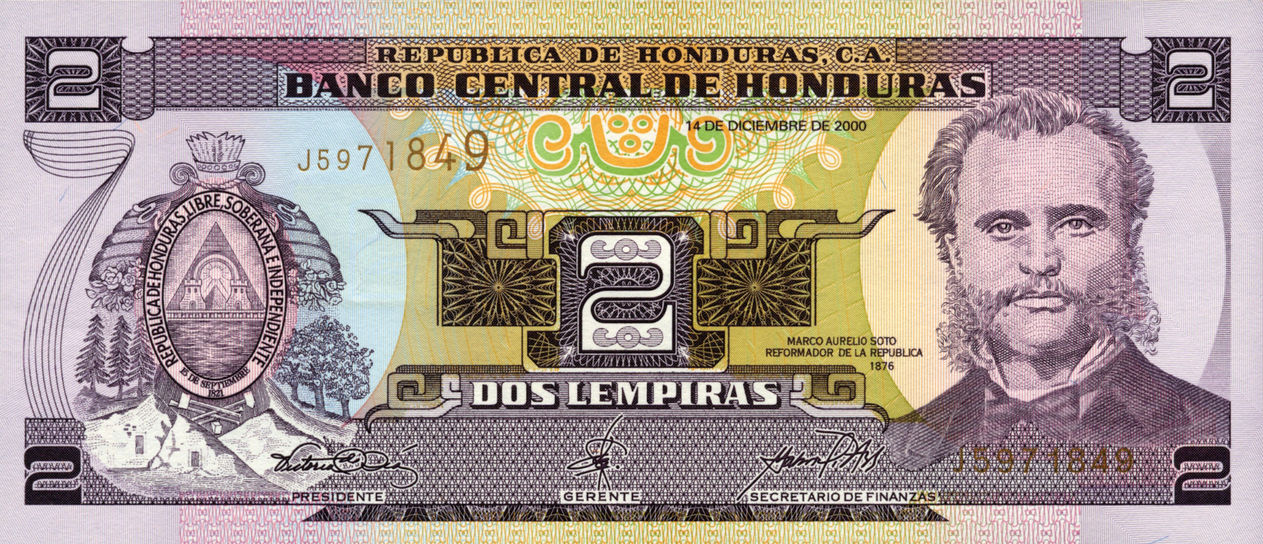  14 DE DICIEMBRE DE 2000 Sig 24: Asfura/Anariba/Núñez Prefix J, K 