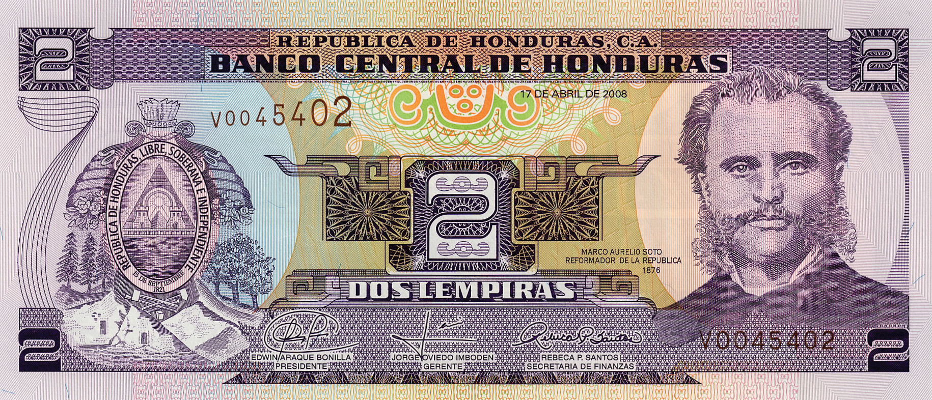  17 DE ABRIL DE 2008 Sig 28: Araque/Oviedo/Santos Printer: OBERTHUR technologies Prefix V 