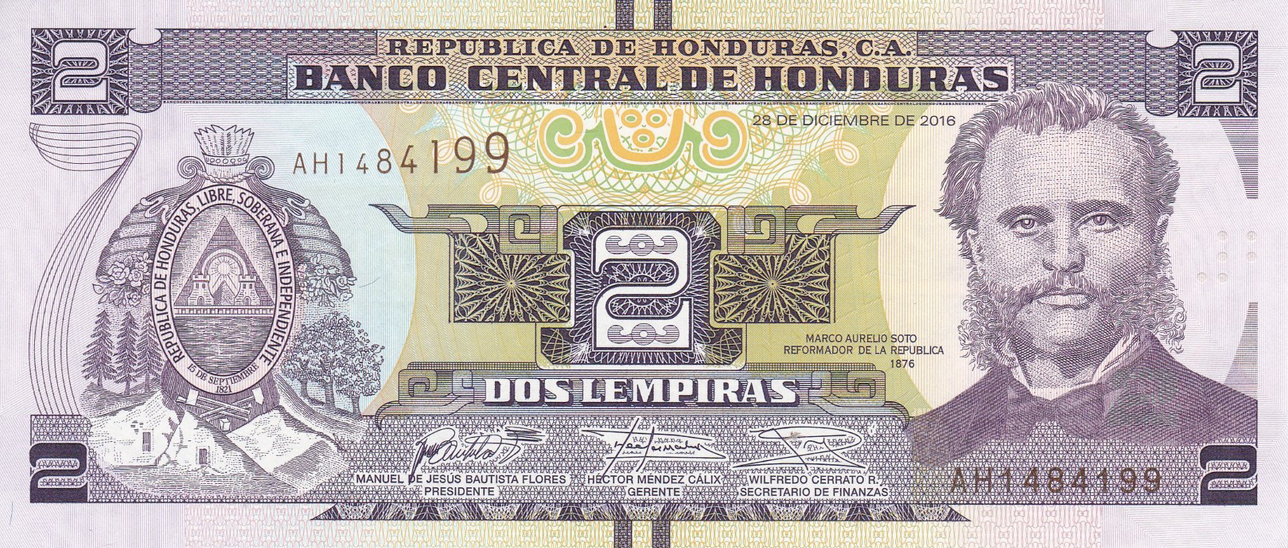  28 DE DICIEMBRE DE 2016 Sig 33: Bautista/Méndez/Cerrato Printer: PWPW S A Prefix AH 