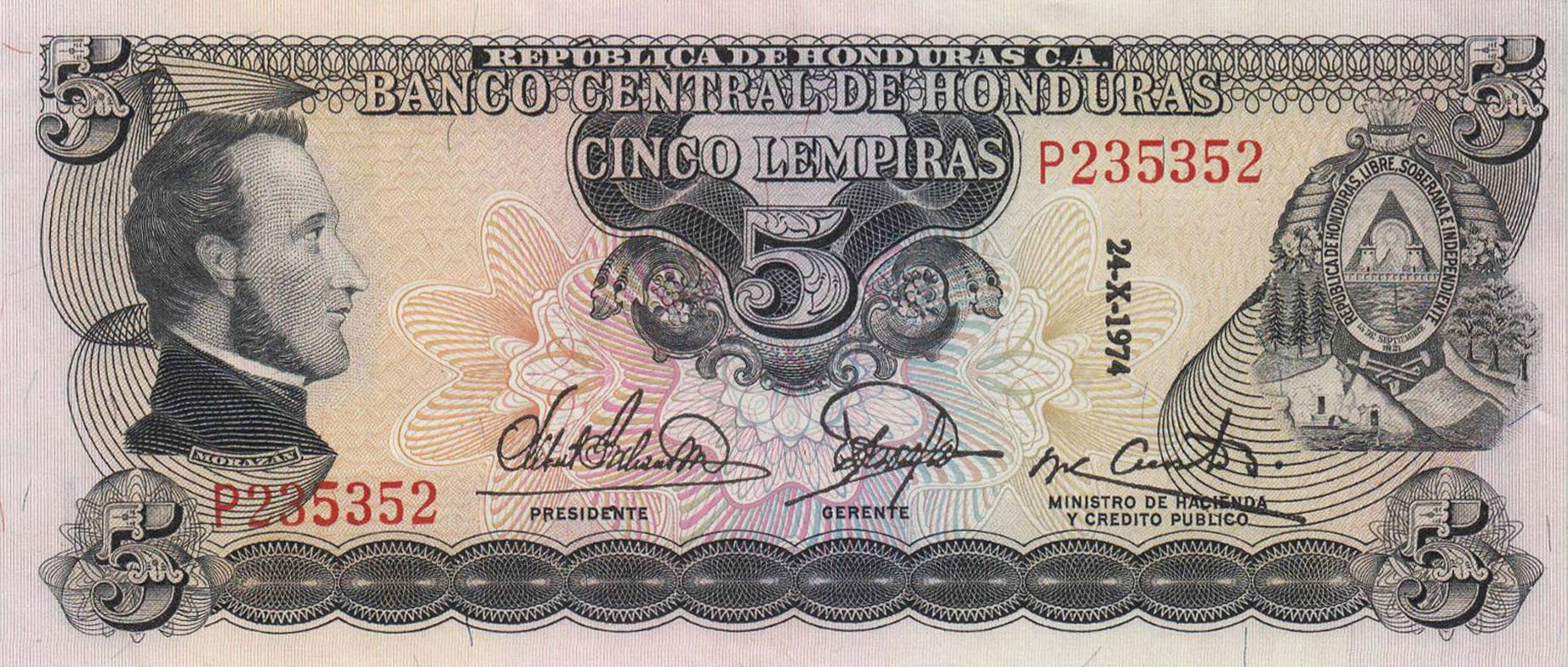  24-X-1974 Sig 11: Galeano/Zavala/Acosta Vertical date Prefix N, P 