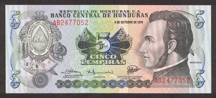  4 DE OCTUBRE DE 1978 Sig 12: Bueso/Euceda/Zavala Prefix AA, AB 