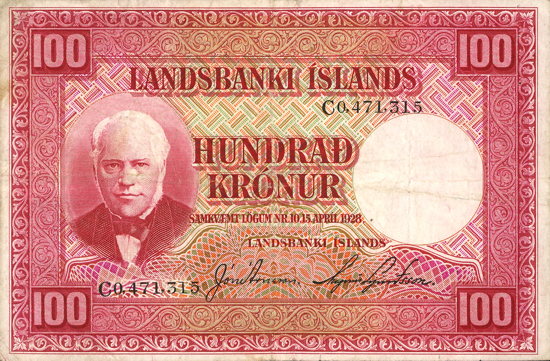  Prefix C Sig 1: Árnason/Sigurðsson Intro: 1942 