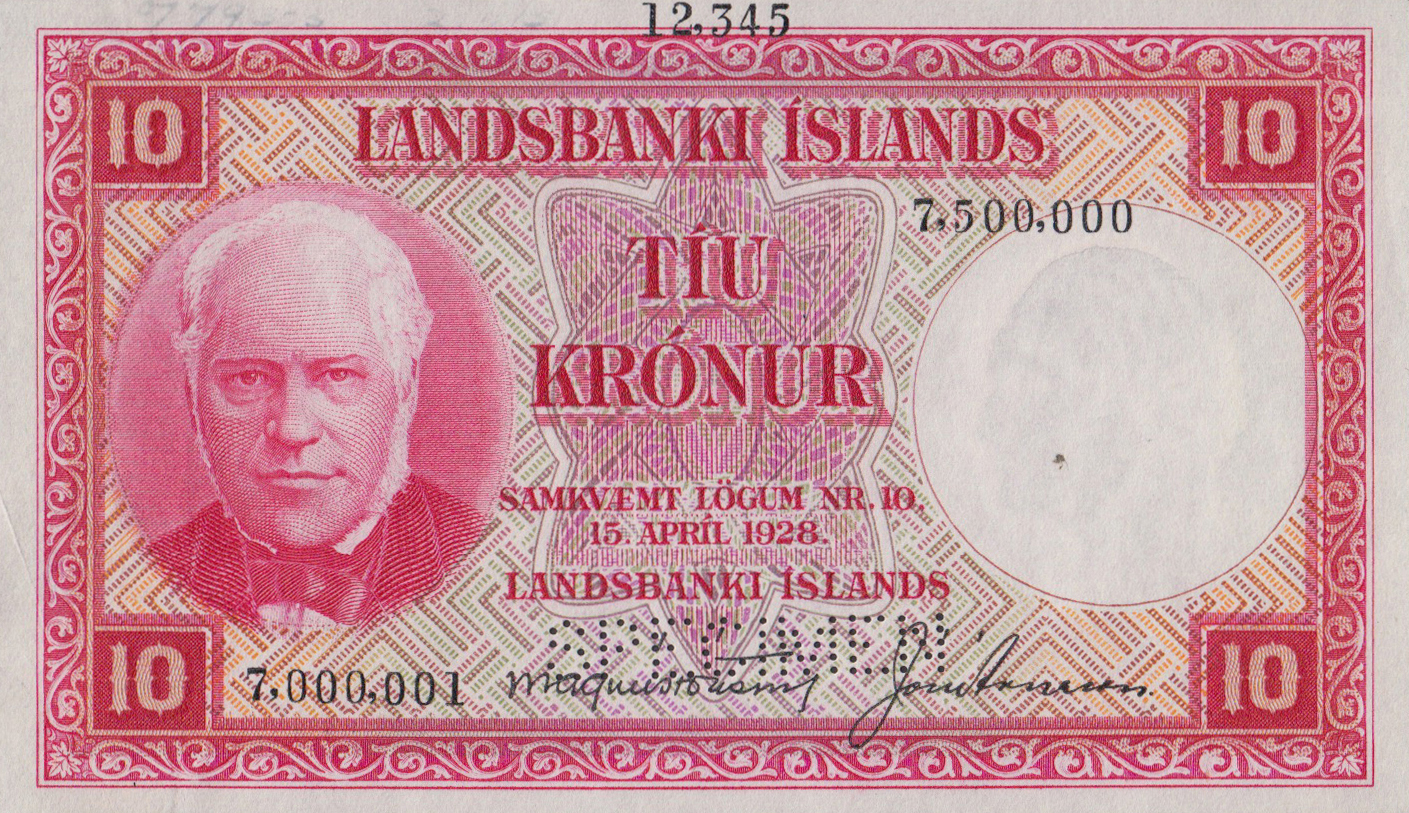  Horizontal SPECIMEN perf; s/n range 