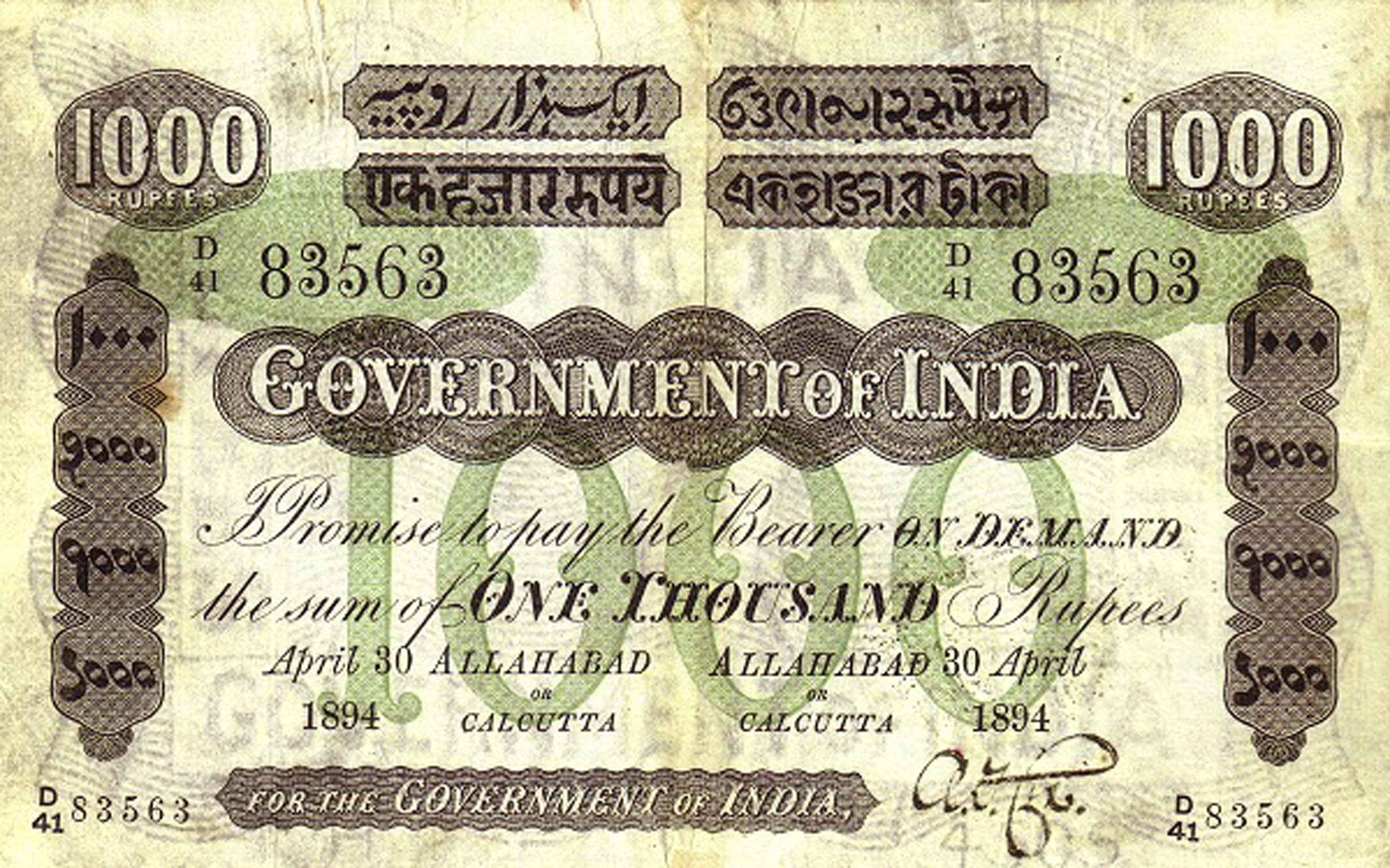  Allahabad / or / calcutta Sig Cox Prefix D 