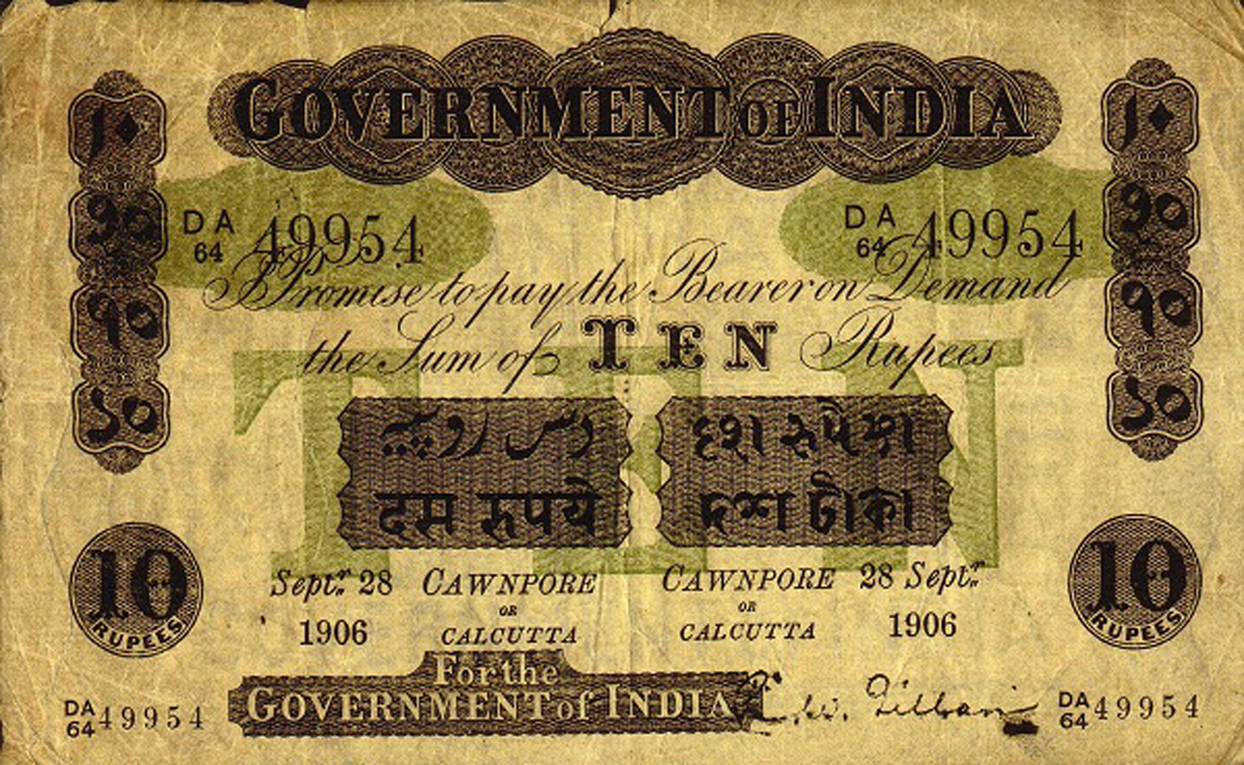  Cawnpore / or / calcutta Sig Gillan Prefix DA 