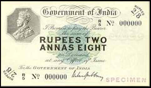  Horizontal purple SPECIMEN stamp front; all-zero s/n 