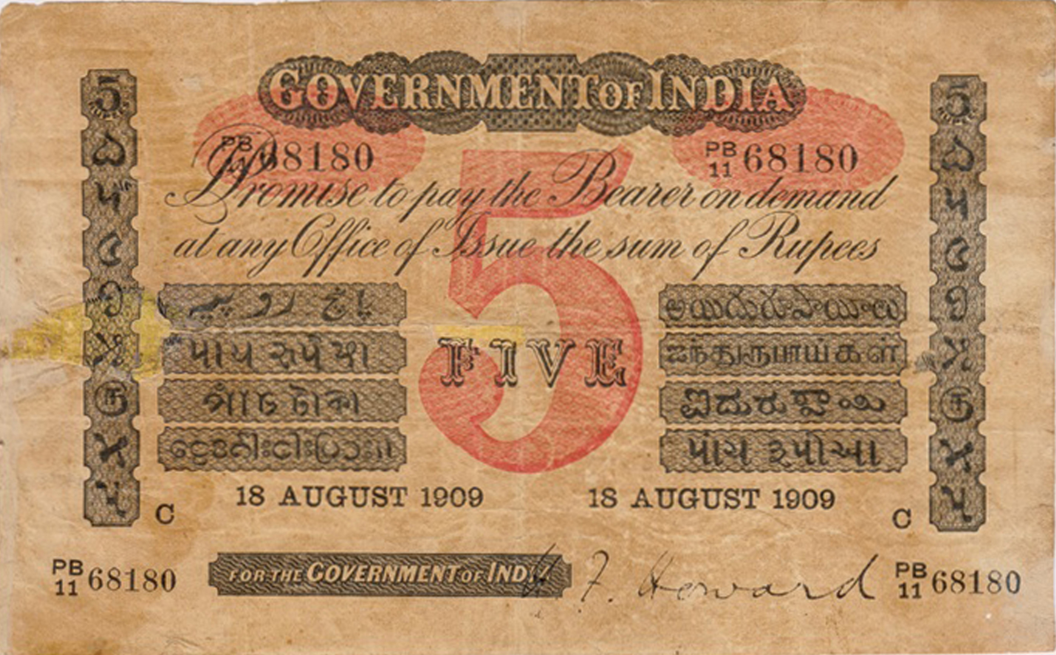  Sig Howard Prefix LA, LB, LC, PA, PB, VA, VB, YA, YB 