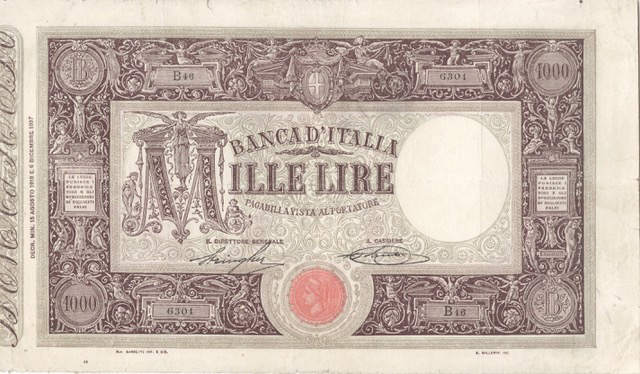  15 08 1919 - 17 08 1920 Sig 4: Stringher/Sacchi Series S41 - E53 