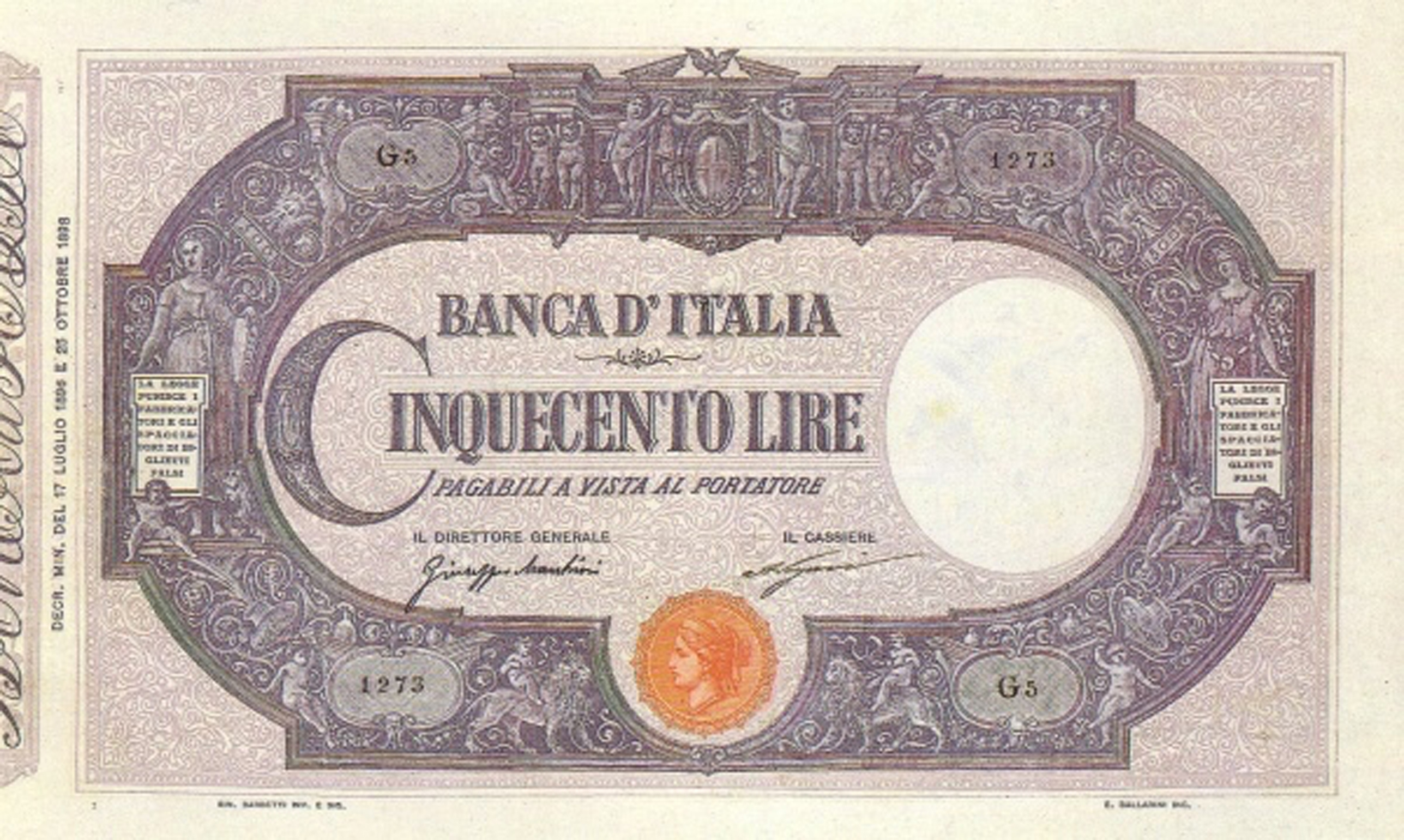  25 10 1898, 09 12 1899 Sig 1: Marchiori/Nazari Series A1 - L5 