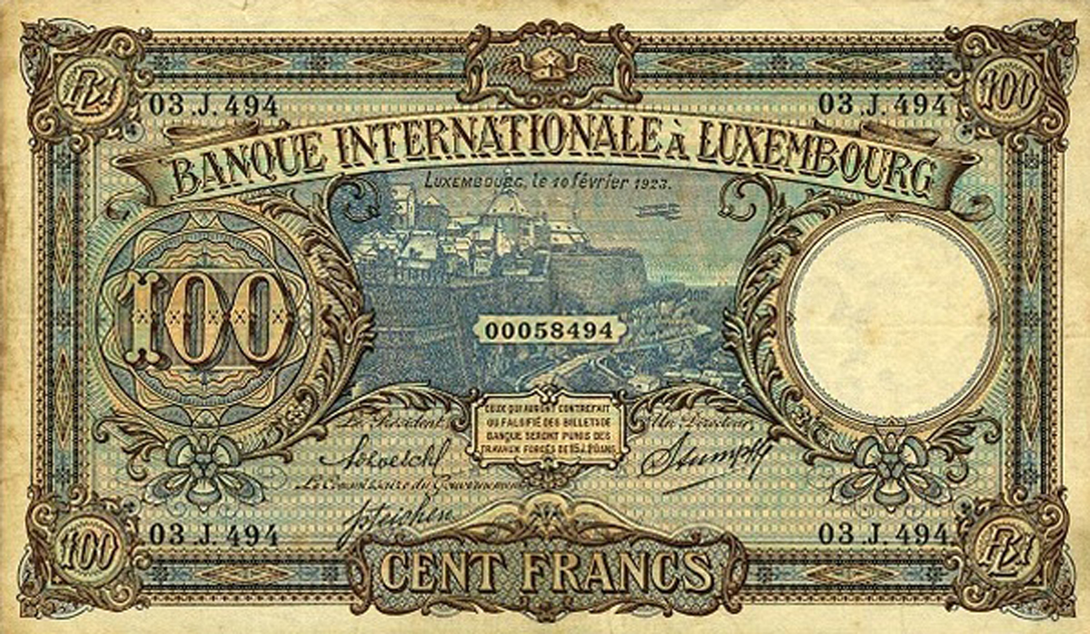  10 février 1923 Sig 1: Loesch/Steichen/Stumper 