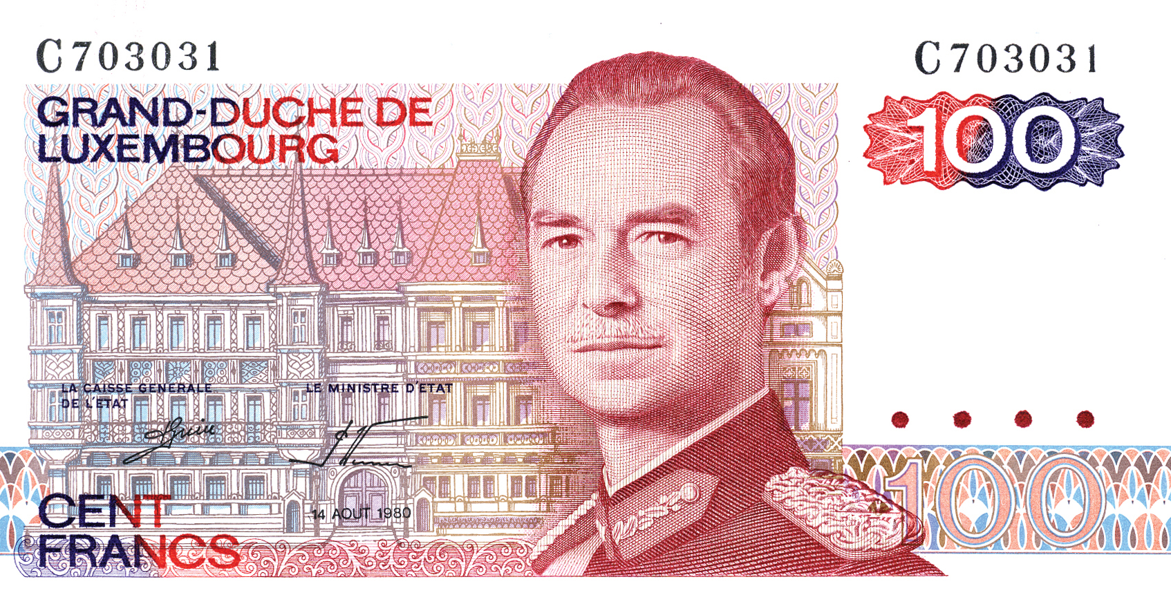  14 AOUT 1980 (w/o circumflex) Sig 16 Title LE MINISTRE D’ETAT Prefix A - C 