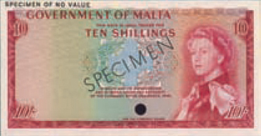  Red; diagonal black SPECIMEN ovpt front/back; horizontal black SPECIMEN OF NO VALUE ovpt upper left front/back; no sig ; no s/n 