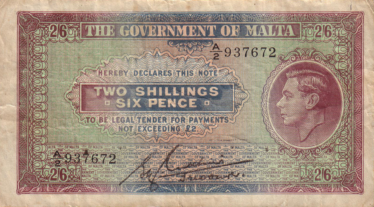  No date Sig 2: Cuschieri Prefix A/2, A/3 Intro: 1940 