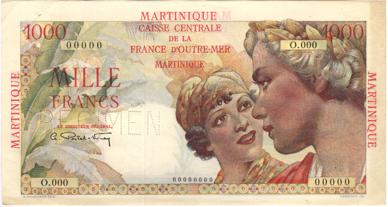  Horizontal SPECIMEN perf; all-zero s/n 