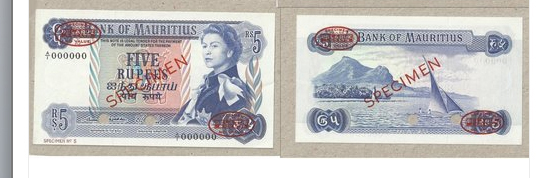  Diagonal red SPECIMEN and DLR oval ovpts; horizontal red SPECIMEN NO # ovpt lower left; all-zero s/n 