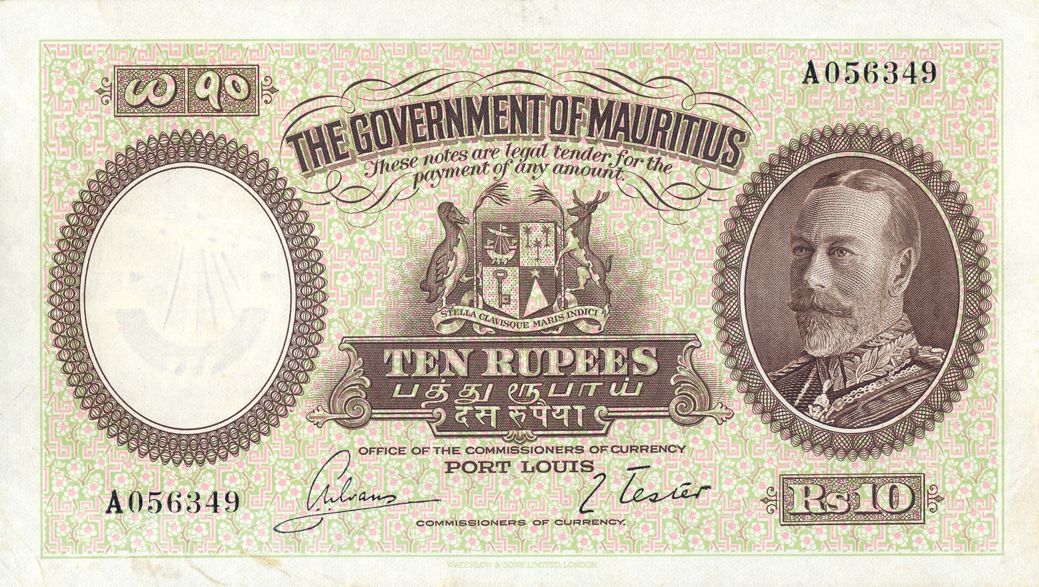  No date Sig 5: Evans/Tester Prefix A Intro: 23 08 1934 