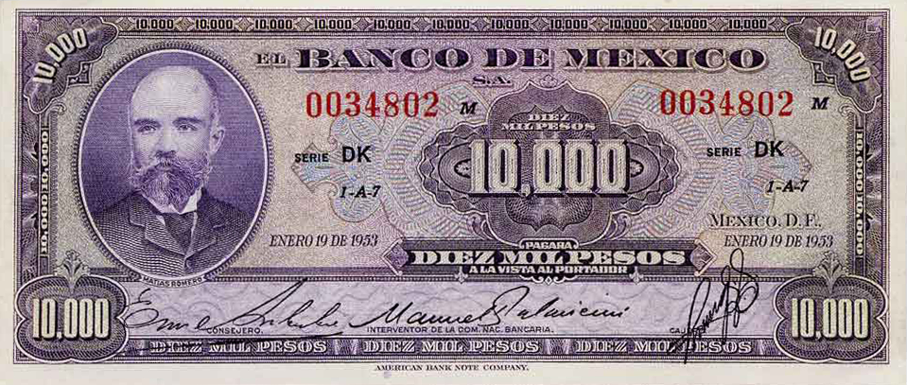  ENERO 19 DE 1953 Series DK 