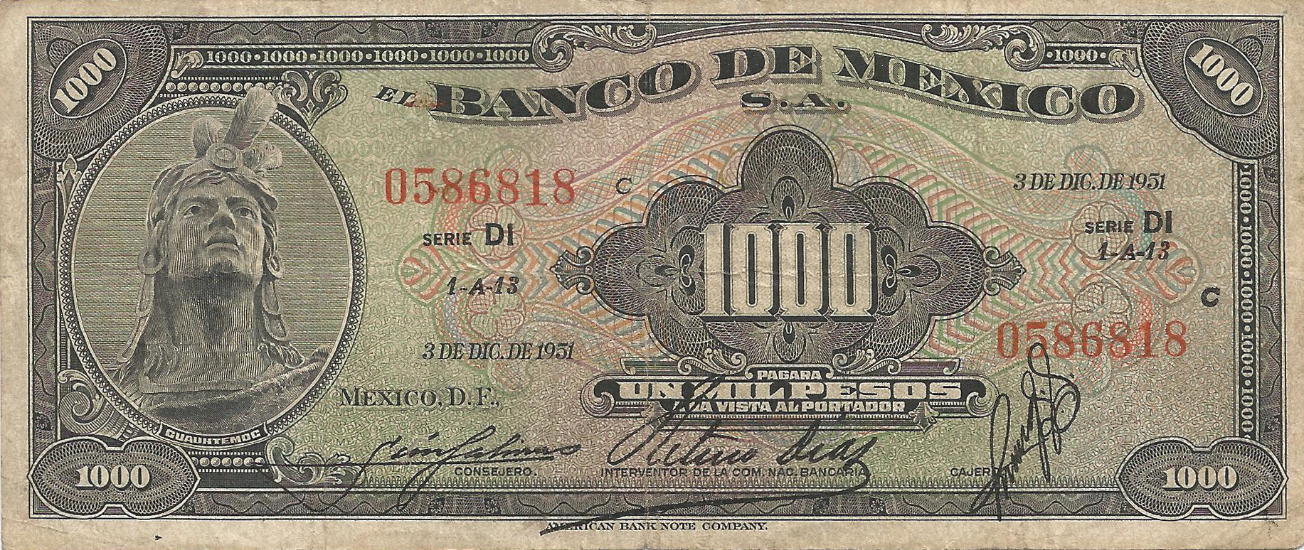  3 DE DIC DE 1951 Series DI, DJ 