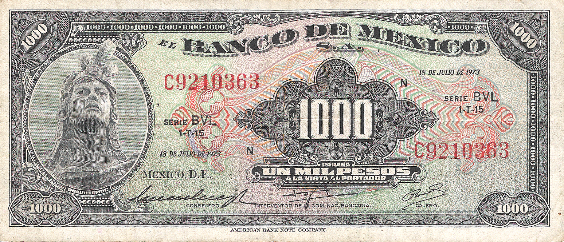  18 DE JULIO DE 1973 Series BUY - BWB 