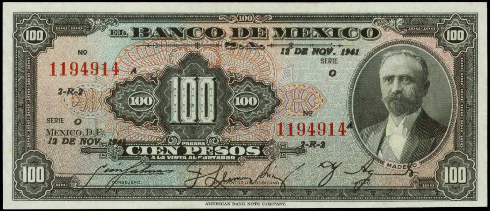  12 DE NOV 1941 Series O 