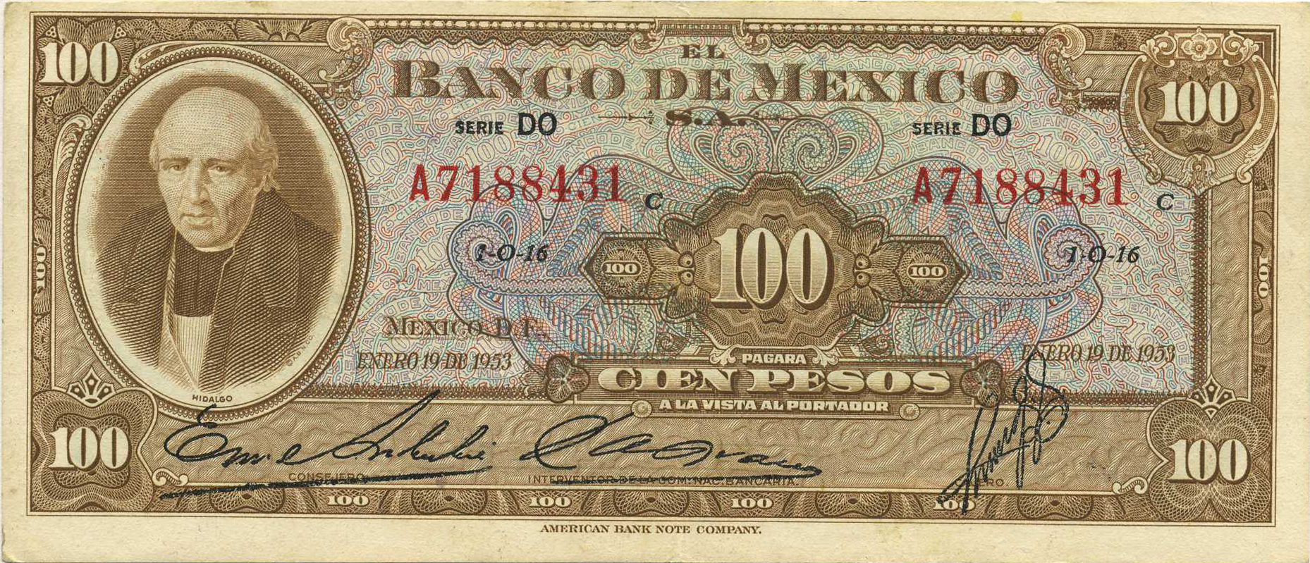  ENERO 19 DE 1953 Series DK - DP 