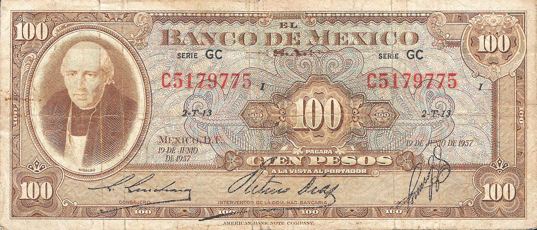  19 DE JUNIO DE 1957 Series FW - GH 