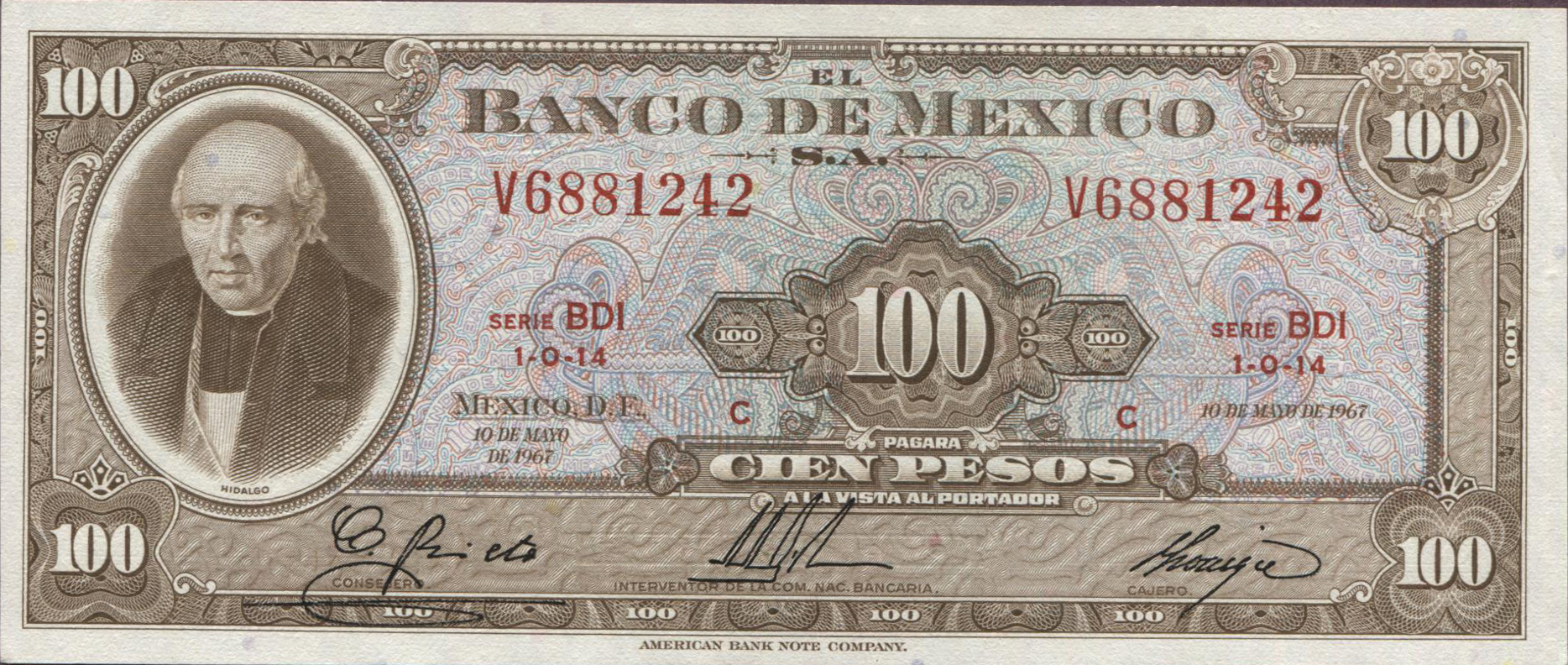  10 DE MAYO DE 1967 Series BCY - BFZ 