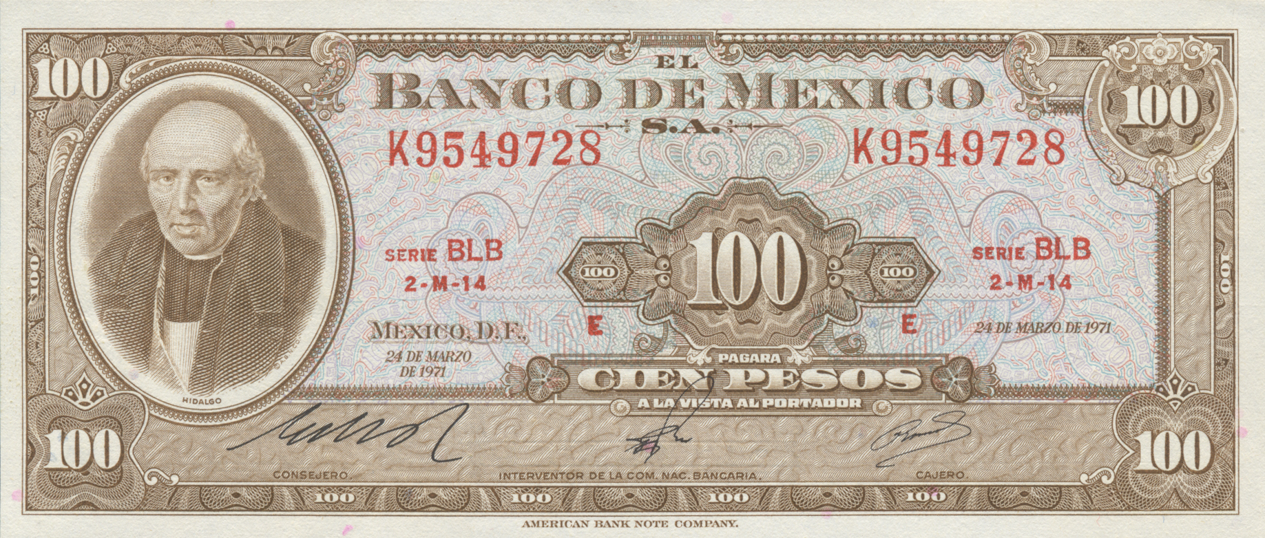  24 DE MARZO DE 1971 Series BKO - BLH 
