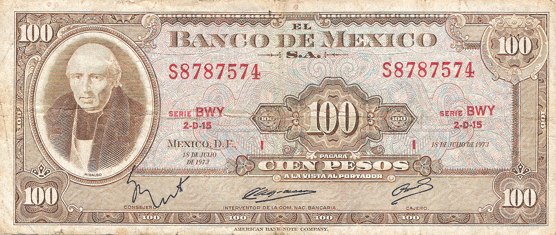  18 DE JULIO DE 1973 Series BUY - BXU 