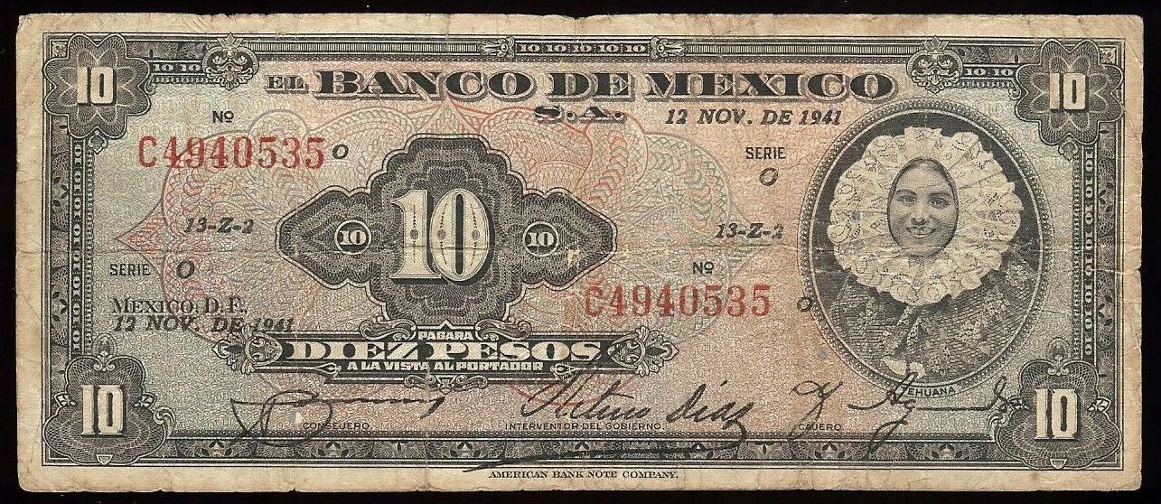  12 NOV DE 1941 Series O Prefix C 