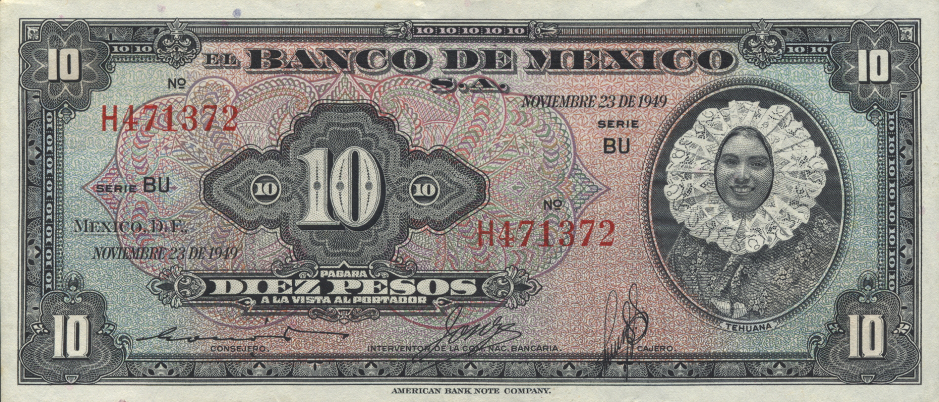  NOVIEMBRE 23 DE 1949 Series BU 