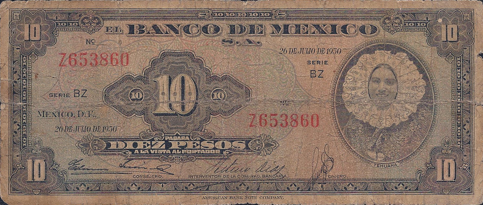  26 DE JULIO DE 1950 Series BY, BZ 