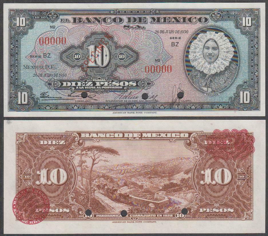  Diagonal red SPECIMEN ovpt front; all-zero s/n 