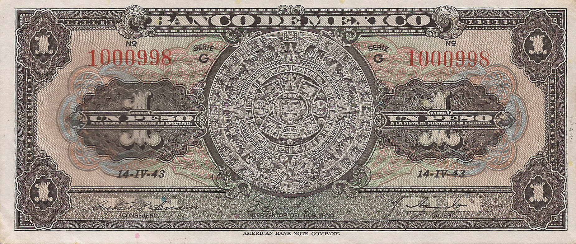  14 - IV - 43 Series G - K 