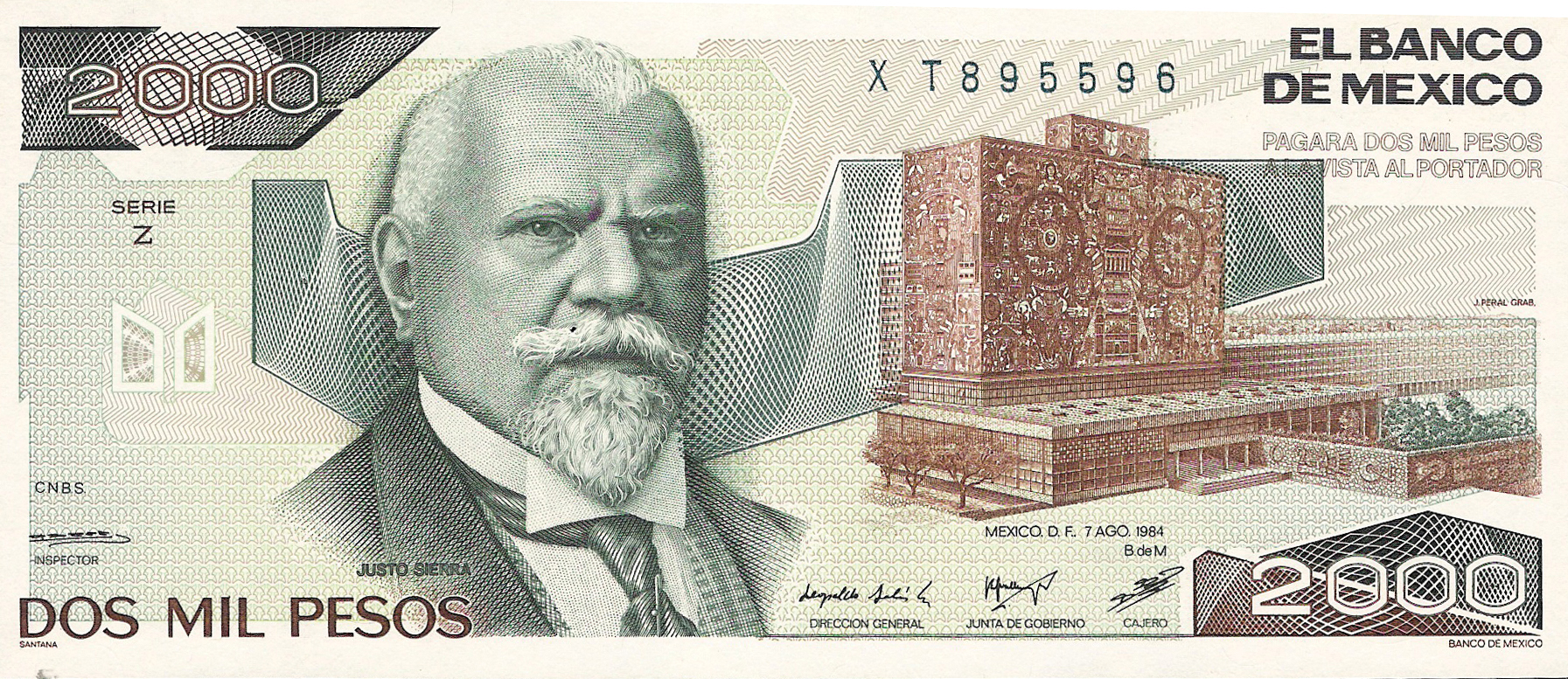  7 AGO 1984 Series W - Z 