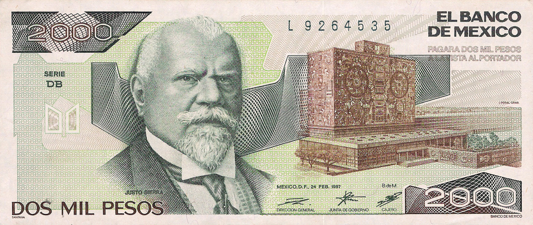  24 FEB 1987 Series BE - DE 