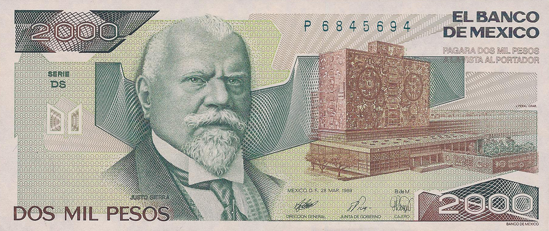  28 MAR 1989 Sig 8: Pacreu Without SANTANA lower left front Series DF - EL 