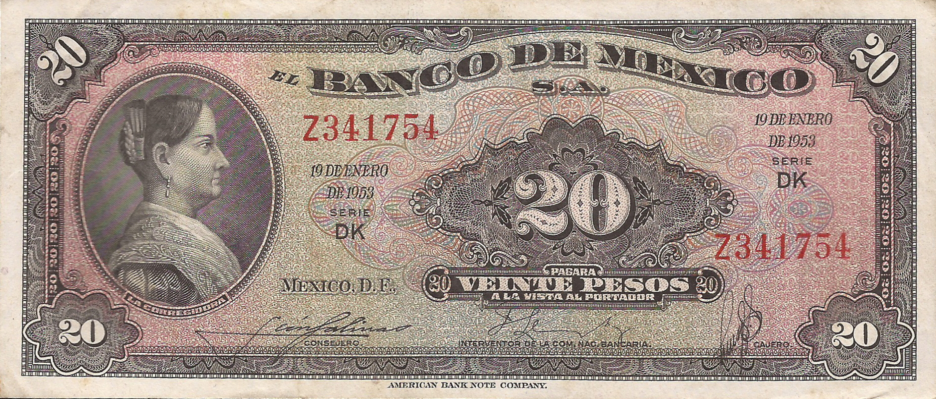  19 DE ENERO DE 1953 Series DK 
