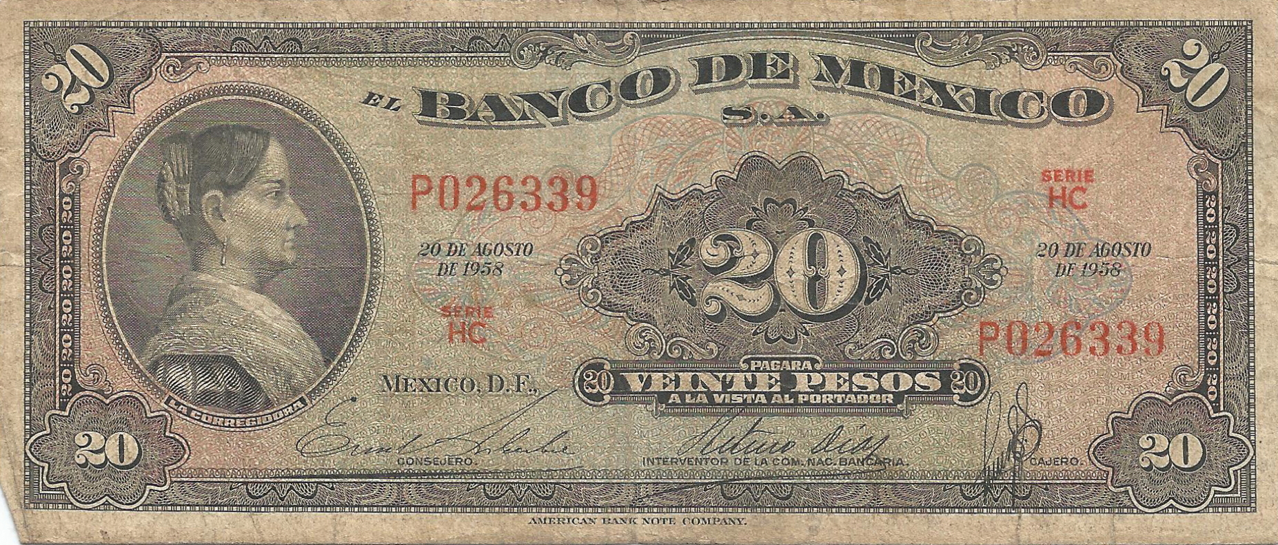  20 DE AGOSTO DE 1958 Series HC, HD 