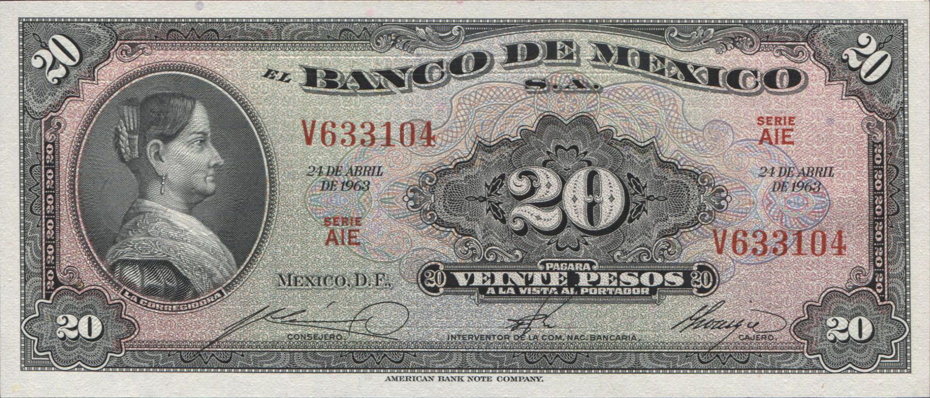  24 DE ABRIL DE 1963 Series AIE - AIH 
