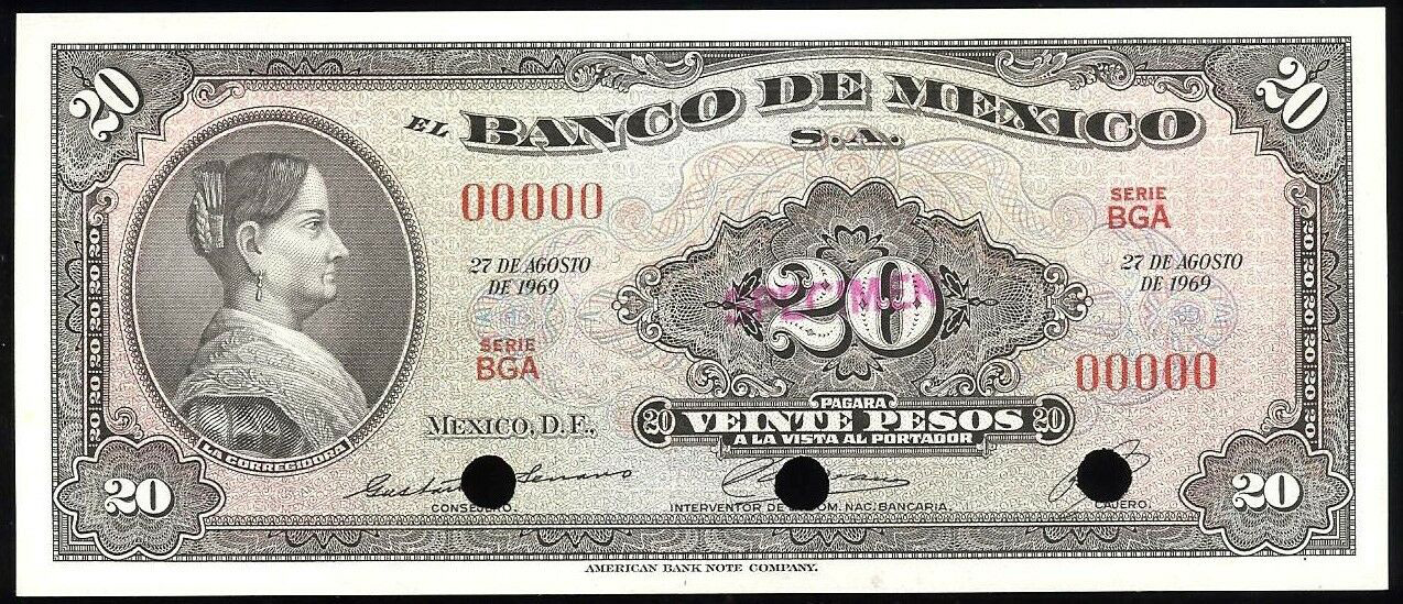  Diagonal red SPECIMEN ovpt front; all-zero s/n 