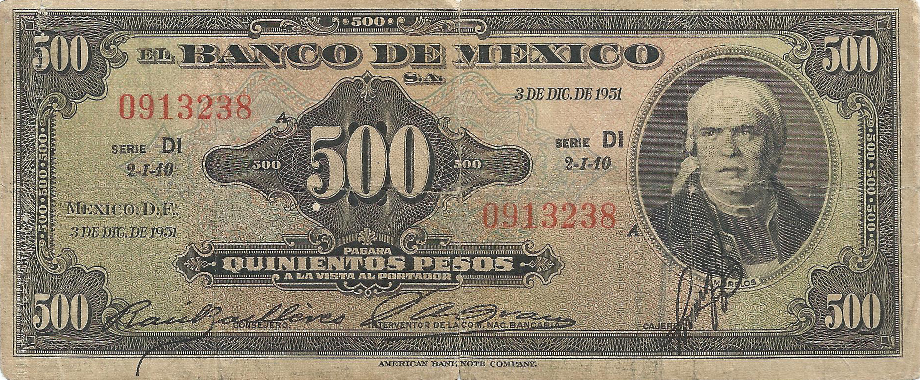  3 DE DIC DE 1951 Series DI, DJ 