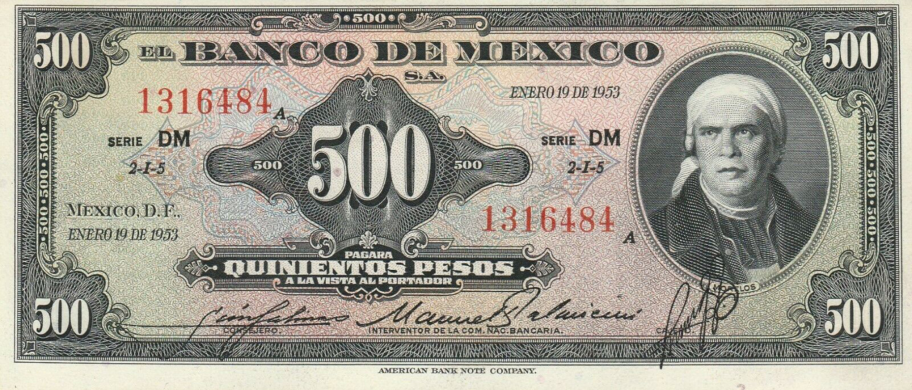  ENERO 19 DE 1953 Series DK - DN 
