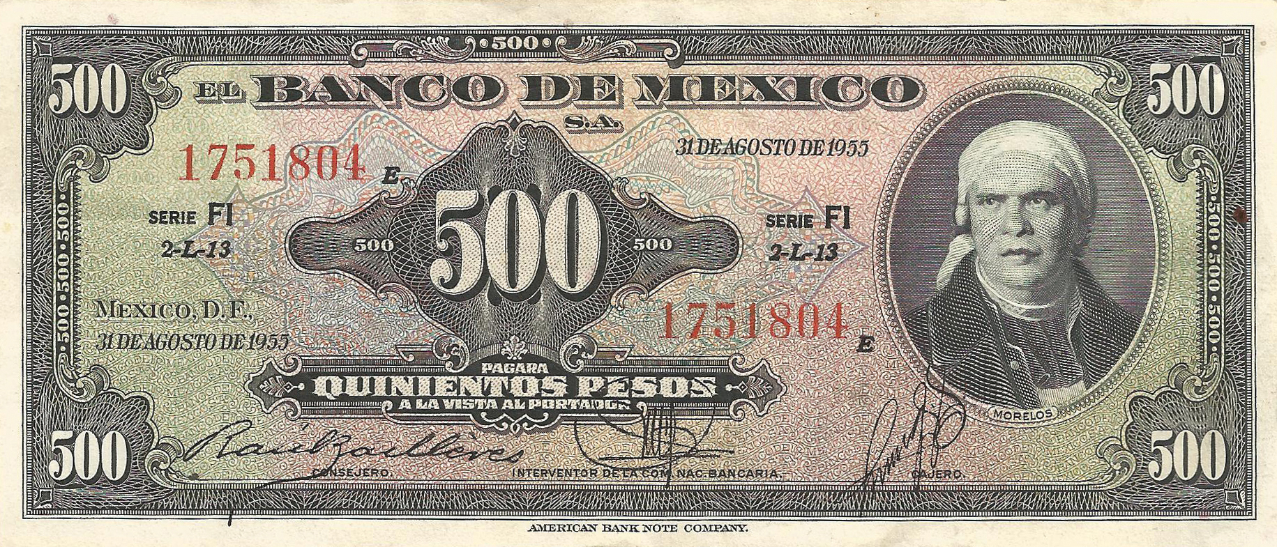  31 DE AGOSTO DE 1955 Series FG, FJ 