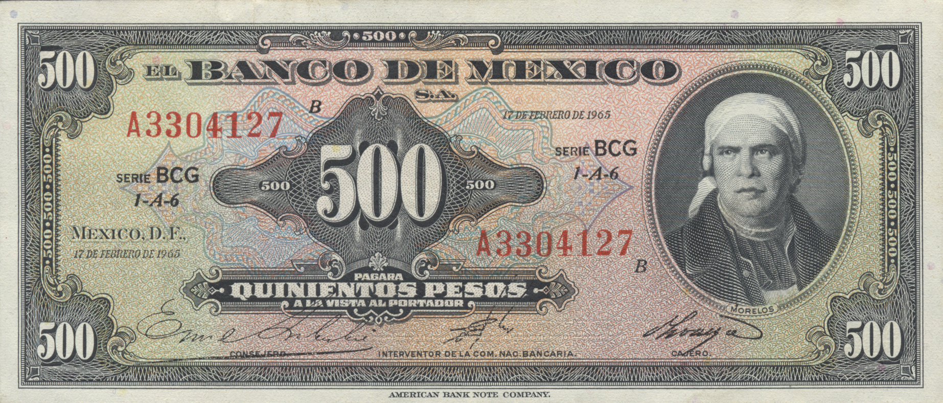  17 DE FEBRERO DE 1965 Series BAQ - BCN 