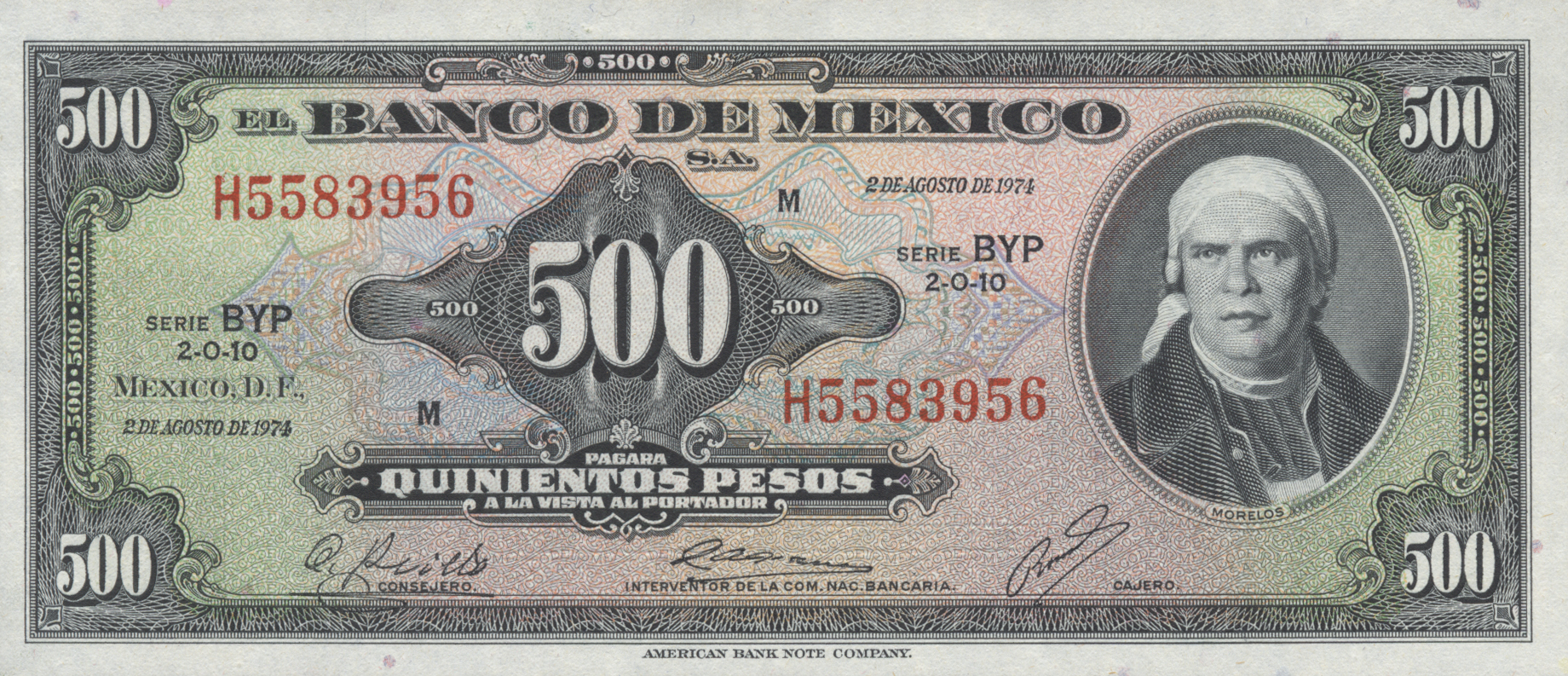  2 DE AGOSTO DE 1974 Series BXV - BZI 